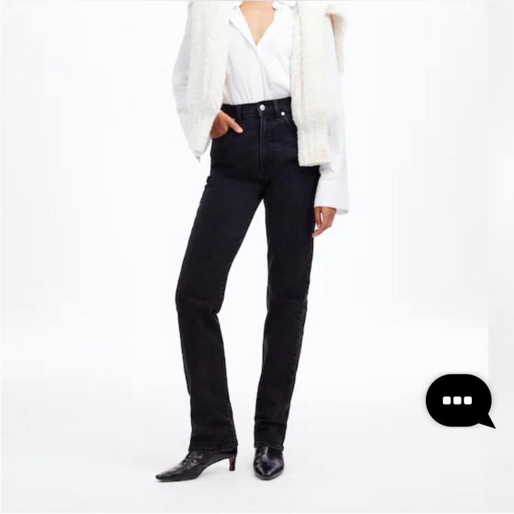 Madewell Women's Black Straight Leg Jeans
